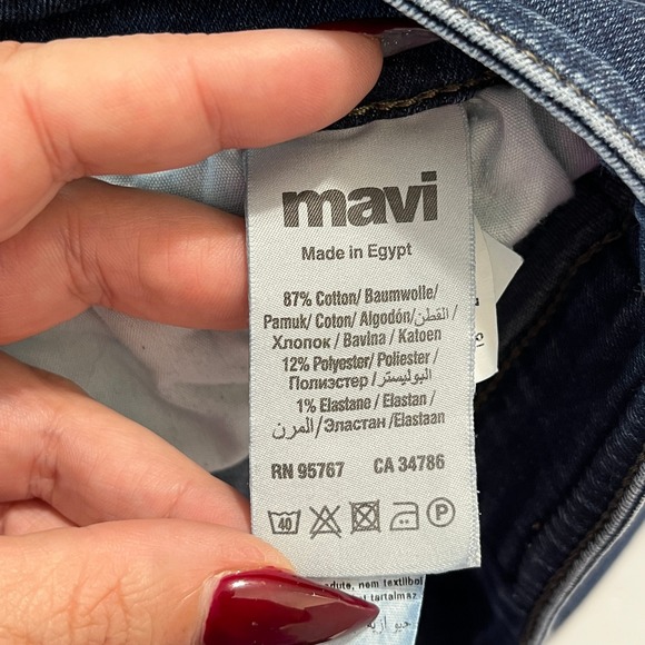 Mavi Jeans Zach Straight Leg Jeans Medium Wash Denim 36 30 Mens - Picture 4 of 14